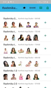 Rashmika Mandanna Stickers Lat screenshot 0