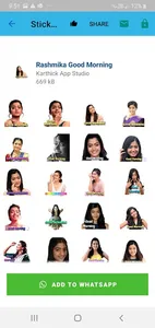 Rashmika Mandanna Stickers Lat screenshot 1