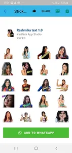 Rashmika Mandanna Stickers Lat screenshot 2