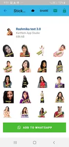 Rashmika Mandanna Stickers Lat screenshot 4