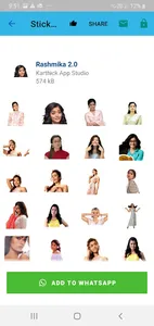 Rashmika Mandanna Stickers Lat screenshot 6
