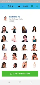 Rashmika Mandanna Stickers Lat screenshot 7