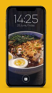 Ramen Sushi Bowl Screen Lock screenshot 1