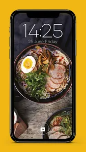 Ramen Sushi Bowl Screen Lock screenshot 3
