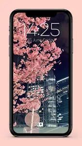 Sakura Blom Spring Screen Lock screenshot 2