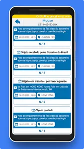 Rastreio de Encomendas - Rastr screenshot 1