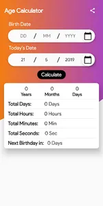Age Calculator screenshot 1