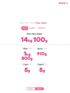 Raw Fed Dog Food Calculator screenshot 4