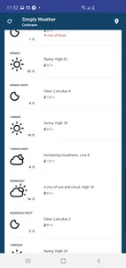 Simply Weather screenshot 2