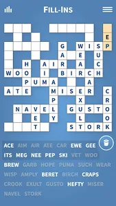 Fill-Ins · Word Fit Puzzles screenshot 0