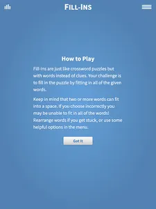 Fill-Ins · Word Fit Puzzles screenshot 14