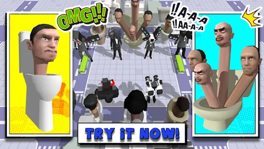 Merge Toilet Monster Battle screenshot 8