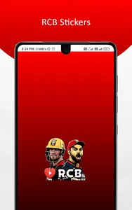 RCB Stickers & Animated Sticke screenshot 0