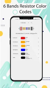 6 Bands Resistor Color Codes screenshot 1