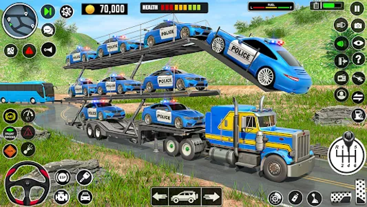 Crazy Car Transport Truck Game screenshot 1