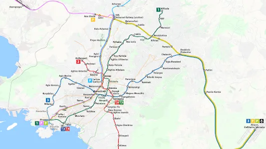 Athens Metro Map screenshot 0