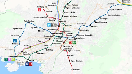Athens Metro Map screenshot 1