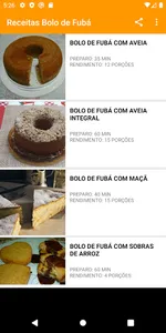 Receitas Bolo de Fubá screenshot 2