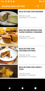 Receitas Bolo de Fubá screenshot 3