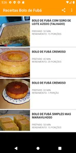 Receitas Bolo de Fubá screenshot 4