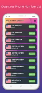 Virtual Number Receive SMS screenshot 0