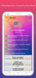 Virtual Number Receive SMS screenshot 1