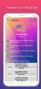 Virtual Number Receive SMS screenshot 3