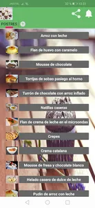 RECETAS de postres screenshot 1