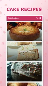 Cake recipes screenshot 0