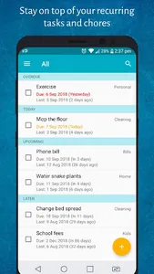 Recurlog - Recurring tasks screenshot 0