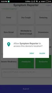 Symptom Reporter screenshot 9