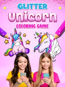 Unicorn Coloring Book Glitter screenshot 14