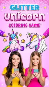 Unicorn Coloring Book Glitter screenshot 6