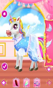 Unicorn Dress Up , Make Up & G screenshot 3