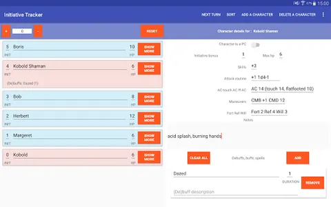 Initiative Tracker - Dark screenshot 10