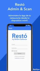 Restó Admin & Scan by Rellüm S screenshot 0