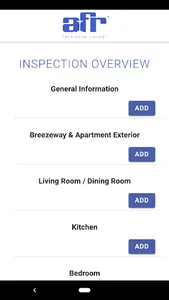 AFR Inspections screenshot 1