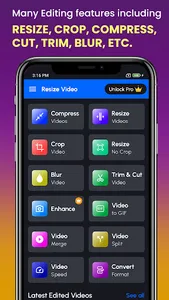 Resize Video, Compress & Crop screenshot 0