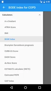 Respiratory (Pulmonology) Calc screenshot 1