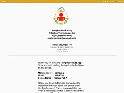 ResQ Button Lite App screenshot 0