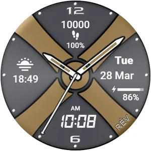 REV006 X ENG Hybrid Watch Face screenshot 0