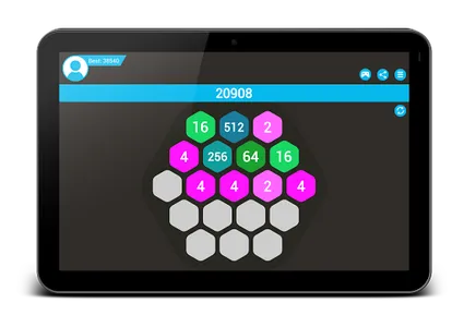 4096 Hexa - super 2048 puzzle screenshot 4