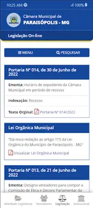 Câmara Municipal Paraisópolis screenshot 2