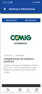 Câmara Municipal Paraisópolis screenshot 3