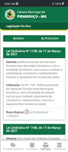 Câmara Municipal de Piranguçu screenshot 1