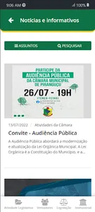 Câmara Municipal de Piranguçu screenshot 2