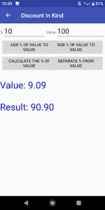 Discount In Kind Calculator screenshot 2