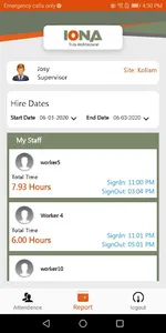 IONA HRMS screenshot 1