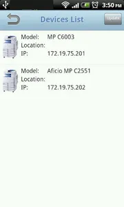 RICOH Mobile PrintScan screenshot 1