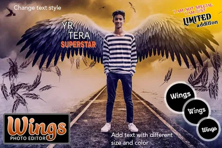 Wings Photo Editor - Wings Pho screenshot 2